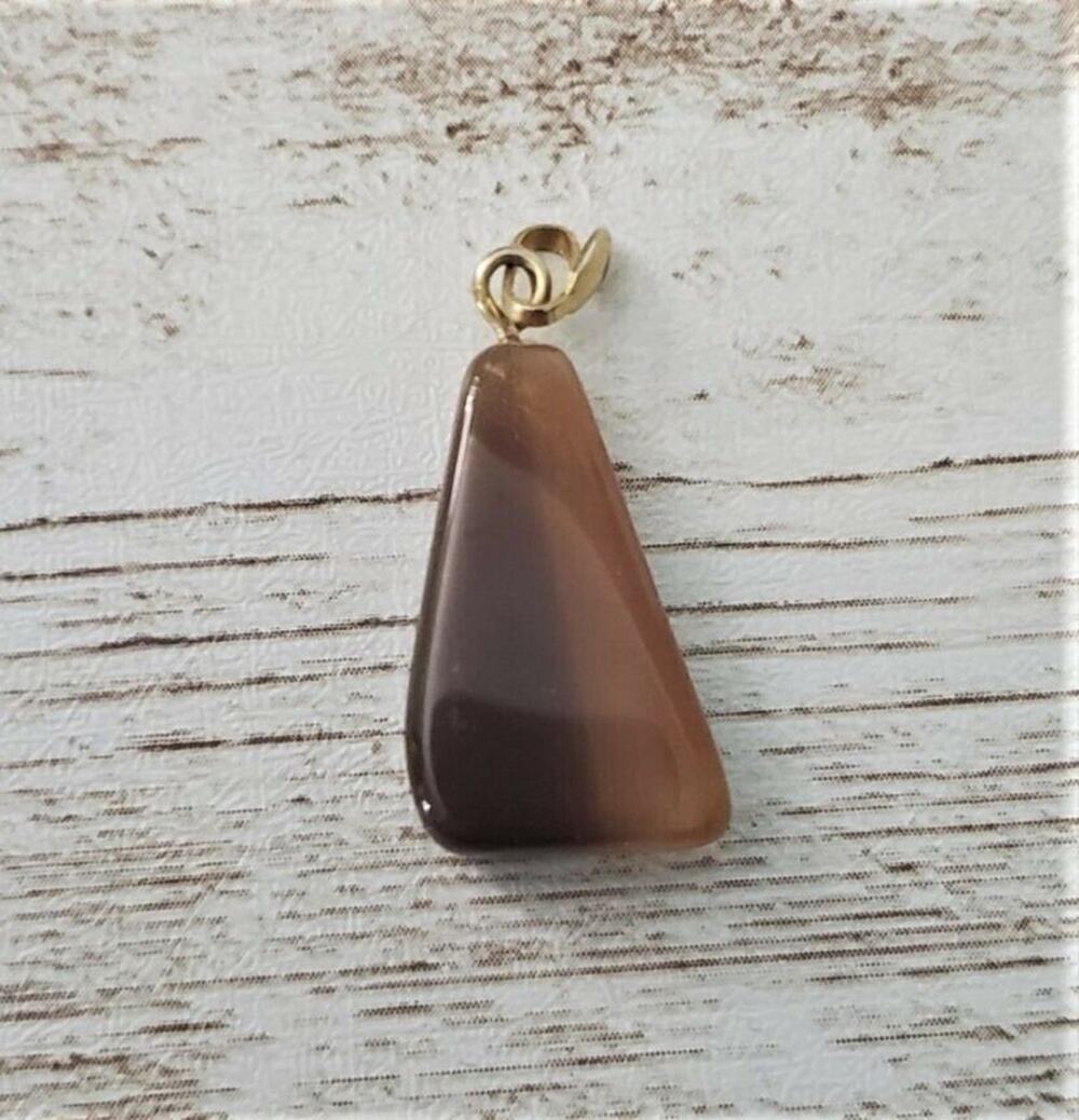 Unusual Pendant Shades of Brown Pendant